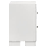 Jessica 2-drawer Nightstand Snow White - Tampa Furniture Outlet