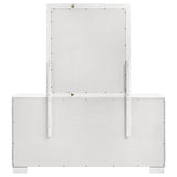Jessica 6-drawer Dresser with Mirror Snow White - Tampa Furniture Outlet