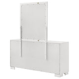 Jessica 6-drawer Dresser with Mirror Snow White - Tampa Furniture Outlet