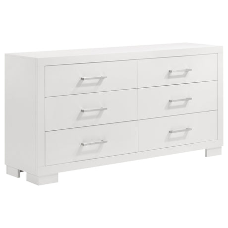Tampa Furniture Outlet - Coaster - Jessica 6-drawer Dresser Snow White - 202993