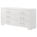 Jessica 6-drawer Dresser Snow White - Tampa Furniture Outlet