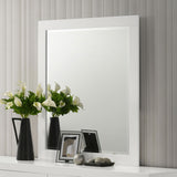 Jessica Dresser Mirror Snow White - Tampa Furniture Outlet