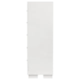 Jessica 5-drawer Bedroom Chest Snow White - Tampa Furniture Outlet