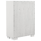 Jessica 5-drawer Bedroom Chest Snow White - Tampa Furniture Outlet