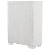 Jessica 5-drawer Bedroom Chest Snow White - Tampa Furniture Outlet