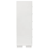 Jessica 5-drawer Bedroom Chest Snow White - Tampa Furniture Outlet