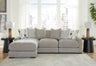 Tampa Furniture Outlet - Ashley Furniture - Aslan Court Sectional - RAF 3-Piece Sofa Sectional with Chaise / Flax - 20305S3