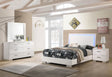 Tampa Furniture Outlet - Coaster - Felicity 4-piece Full Bedroom Set White High Gloss - 203500F-S4