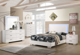 Tampa Furniture Outlet - Coaster - Felicity 5-piece Full Bedroom Set White High Gloss - 203500F-S5L