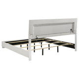 Felicity 4-piece Eastern King Bedroom Set White High Gloss - Tampa Furniture Outlet