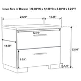 Felicity 4-piece Eastern King Bedroom Set White High Gloss - Tampa Furniture Outlet