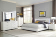 Tampa Furniture Outlet - Coaster - Felicity 5-piece Eastern King Bedroom Set White High Gloss - 203500KE-S5