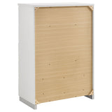 Felicity 5-piece Eastern King Bedroom Set White High Gloss - Tampa Furniture Outlet