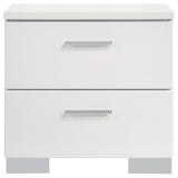 Felicity 4-piece Queen Bedroom Set White High Gloss - Tampa Furniture Outlet