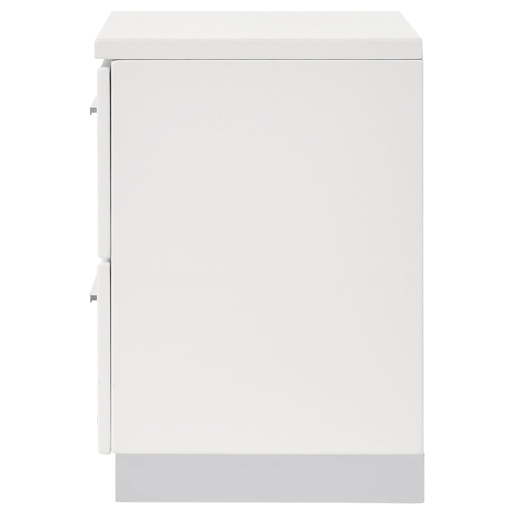 Felicity 2-drawer Nightstand White High Gloss - Tampa Furniture Outlet