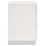 Felicity 2-drawer Nightstand White High Gloss - Tampa Furniture Outlet