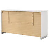 Felicity 6-drawer Dresser White High Gloss - Tampa Furniture Outlet