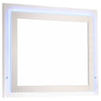 Tampa Furniture Outlet - Coaster - Felicity Wood LED Dresser Mirror White High Gloss - 203504LED