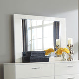 Felicity Dresser Mirror White High Gloss - Tampa Furniture Outlet