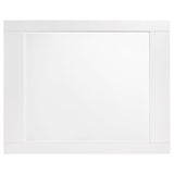 Felicity Dresser Mirror White High Gloss - Tampa Furniture Outlet