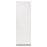 Felicity 5-drawer Bedroom Chest White High Gloss - Tampa Furniture Outlet