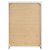 Felicity 5-drawer Bedroom Chest White High Gloss - Tampa Furniture Outlet
