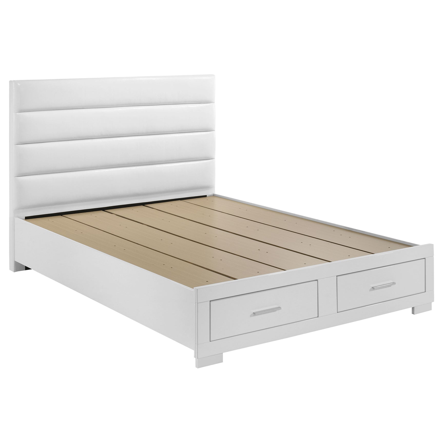 Felicity 4-piece Eastern King Platform Bedroom Set White - Tampa Furniture Outlet