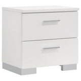 Felicity 4-piece Eastern King Platform Bedroom Set White - Tampa Furniture Outlet