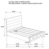 Felicity Queen Storage Bed White High Gloss - Tampa Furniture Outlet
