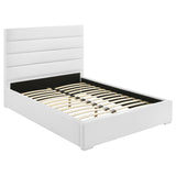 Tampa Furniture Outlet - Coaster - Felicity 53-inch Upholstered Full Platform Bed White - 203511F