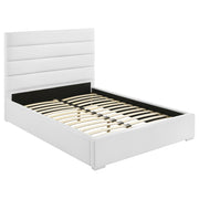 Tampa Furniture Outlet - Coaster - Felicity 53-inch Upholstered Full Platform Bed White - 203511F