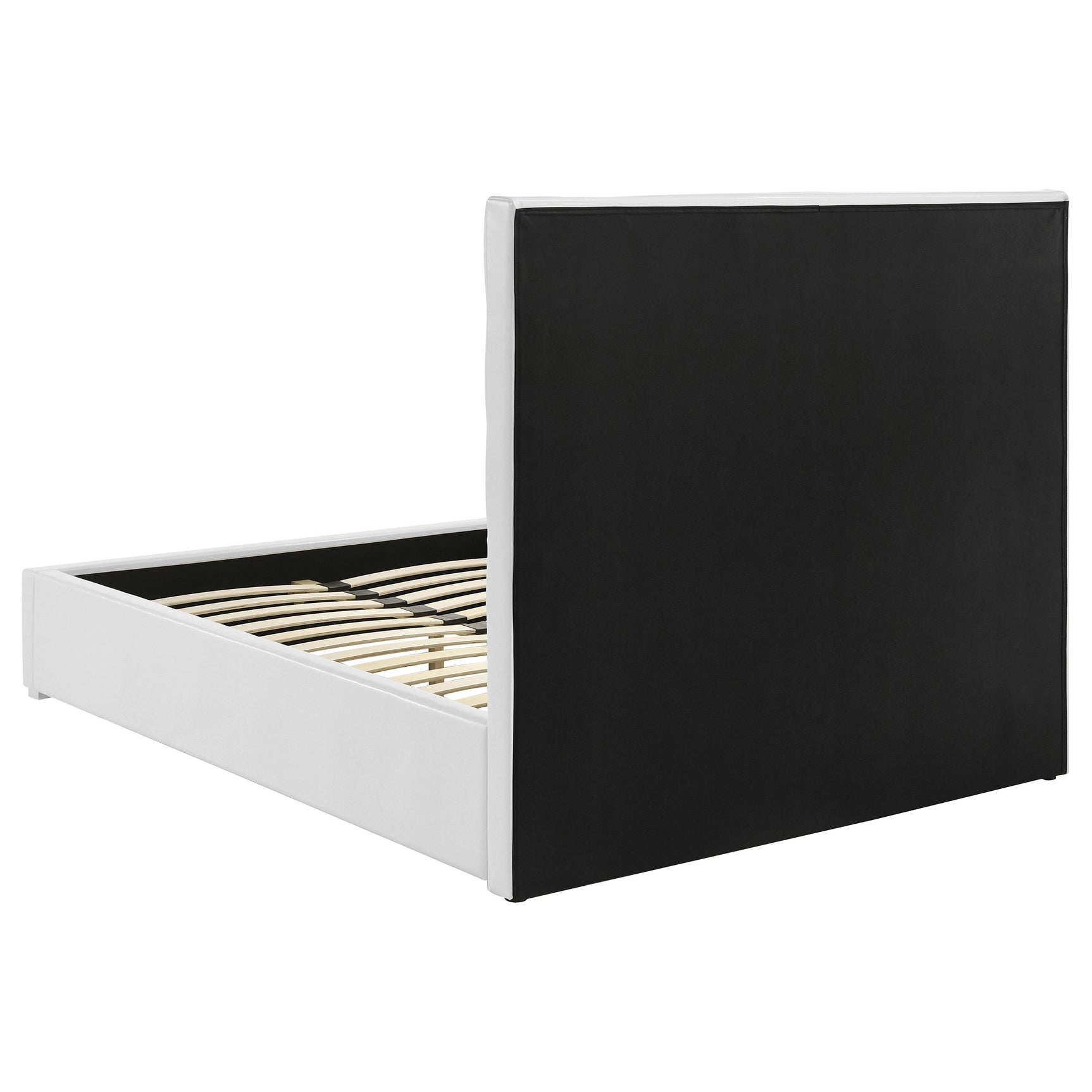 Felicity 53-inch Upholstered Full Platform Bed White - Tampa Furniture Outlet