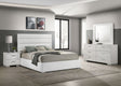 Tampa Furniture Outlet - Coaster - Felicity 4-piece Eastern King Bedroom Set White High Gloss - 203511KE-S4