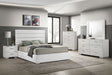 Tampa Furniture Outlet - Coaster - Felicity 5-piece Eastern King Bedroom Set White High Gloss - 203511KE-S5