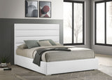 Felicity 53-inch Upholstered California King Bed White - Tampa Furniture Outlet