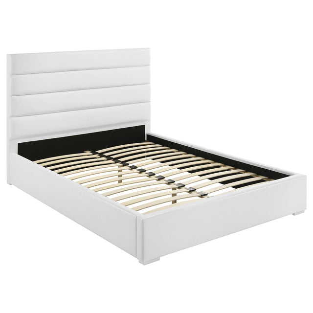 Tampa Furniture Outlet - Coaster - Felicity 53-inch Upholstered California King Bed White - 203511KW
