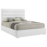 Felicity 53-inch Upholstered California King Bed White - Tampa Furniture Outlet