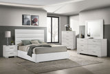 Felicity 53-inch Upholstered California King Bed White - Tampa Furniture Outlet