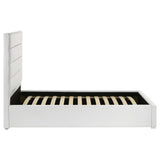 Felicity 53-inch Upholstered Twin Platform Bed White - Tampa Furniture Outlet
