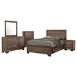 Tampa Furniture Outlet - Coaster - Kauffman 5-piece Eastern King Bedroom Set Washed Taupe - 204190KE-S5