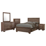Tampa Furniture Outlet - Coaster - Kauffman 5-piece Eastern King Bedroom Set Washed Taupe - 204190KE-S5