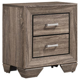 Kauffman 5-piece Eastern King Bedroom Set Washed Taupe - Tampa Furniture Outlet