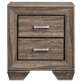 Kauffman 5-piece Queen Bedroom Set Washed Taupe - Tampa Furniture Outlet