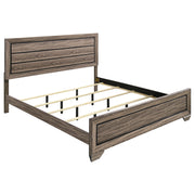 Tampa Furniture Outlet - Coaster - Kauffman Wood Eastern King Panel Bed Washed Taupe - 204191KE