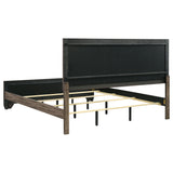Kauffman Wood Eastern King Panel Bed Washed Taupe - Tampa Furniture Outlet