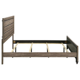 Kauffman Wood Eastern King Panel Bed Washed Taupe - Tampa Furniture Outlet