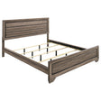 Tampa Furniture Outlet - Coaster - Kauffman Wood California King Panel Bed Washed Taupe - 204191KW