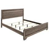 Tampa Furniture Outlet - Coaster - Kauffman Wood California King Panel Bed Washed Taupe - 204191KW