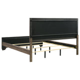 Kauffman Wood California King Panel Bed Washed Taupe - Tampa Furniture Outlet