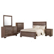 Tampa Furniture Outlet - Coaster - Kauffman 5-piece Queen Bedroom Set Washed Taupe - 204191Q-S5
